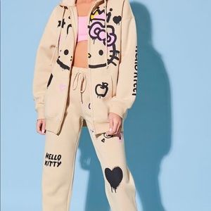 Hello Kitty Hoodie and Joggers Set Forever 21